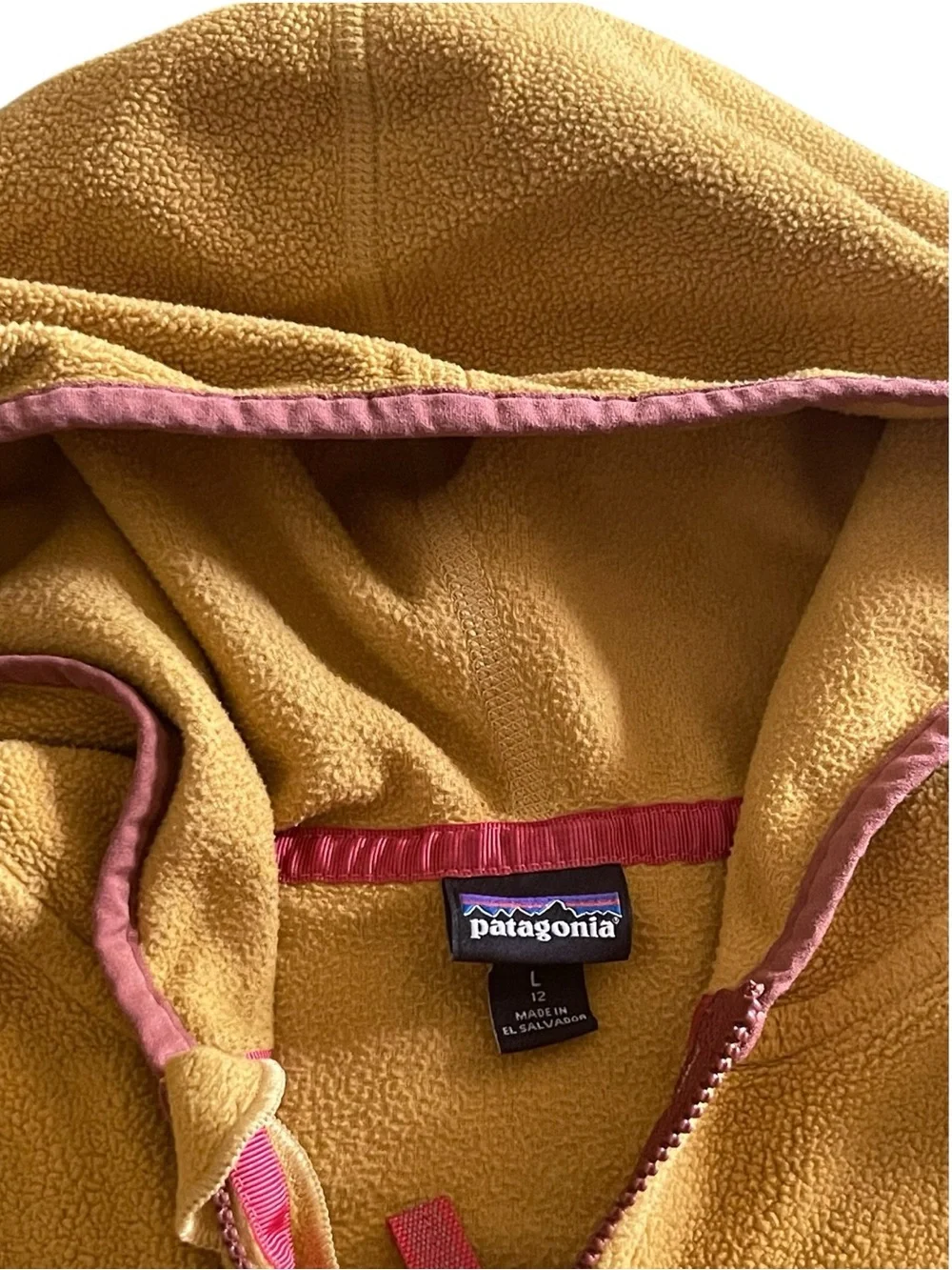 Patagonia Kids L 12 Synchilla Hooded Fleece Jacket Colorblock Full Zip